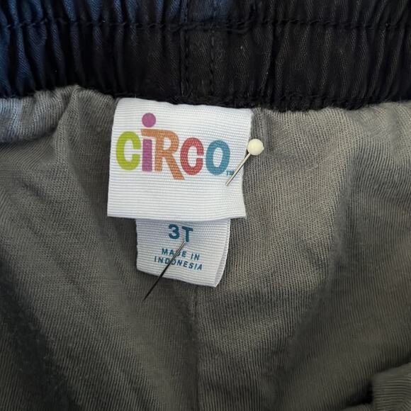Circo 3T Black Woven Lined Pants Pull On Elastic Waist Front Pockets - Picture 2 of 9